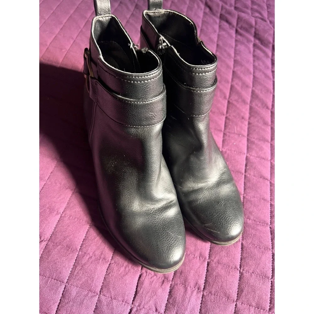 Women's Anne Klein iFlex Black Jeannie Boots Size 6